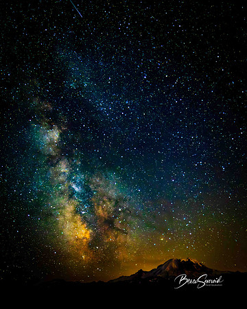 Starry Starry Night Over Mt. Rainier