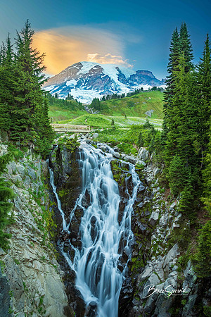 Evening at Mt Rainier