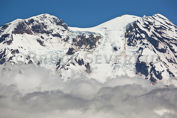 Mt Rainier, Mt Rainier NP, Mt Rainier National Park, mountain, clouds, glaciers, summit, top, pinnacle